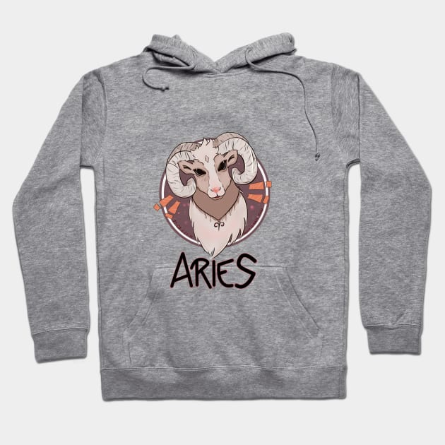 Aries zodiac sign (Men - Women) Naturalness of Fire Hoodie by KyasSan